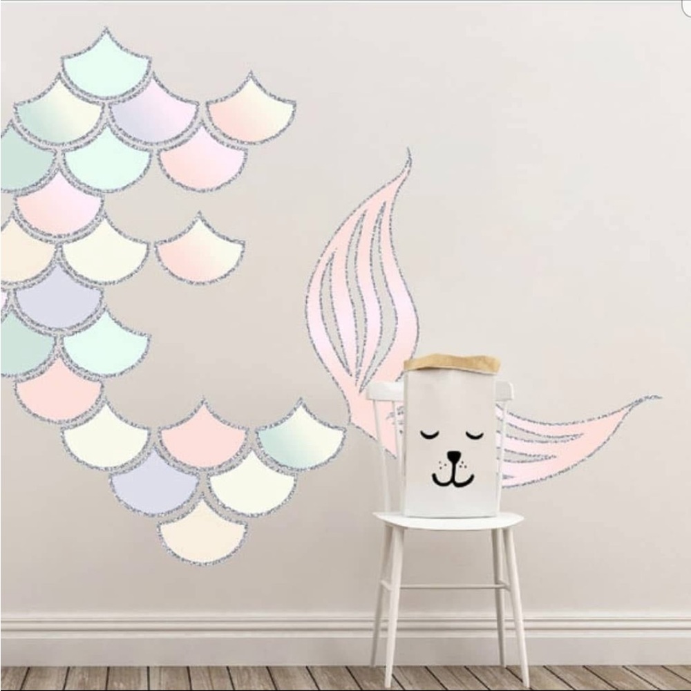Pastel Mermaid Wall Decal Set